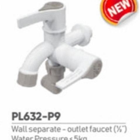 Flow- Kran Cabang Plastik/Kran Shower Pvc Dupon (Bisa Utk Air Panas)