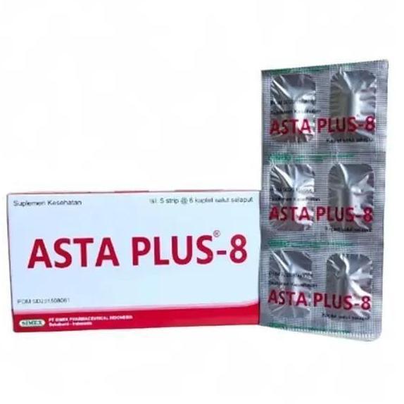 Higher- Asta Plus | Astaxanthin 4 & 8 Mg - 1 Box Isi 5Strip @ 6Kapsul | Astaxanthin 4Mg  | Membantu 