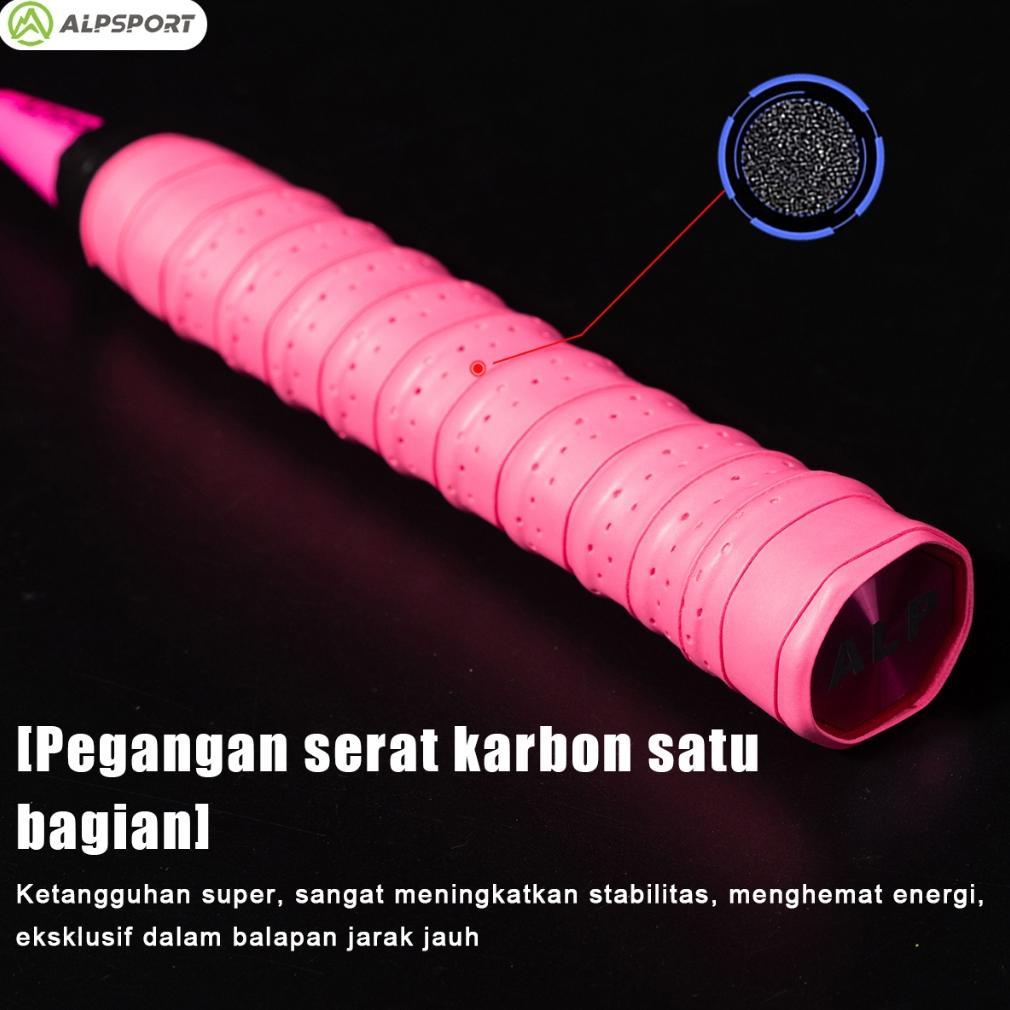 FAVORIT ALPSPORT NEW POWER 4U G5 100% SERAT KARBON PENUH DESAIN ASLI 22-28LBS 24T RAKET BULUTANGKIS 