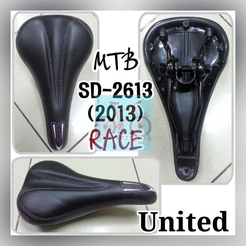 Sadel Saddle Jok Sepeda United Race SD-2613 Hitam Lipat Minion Fixie MTB Gunung BMX | High Quality