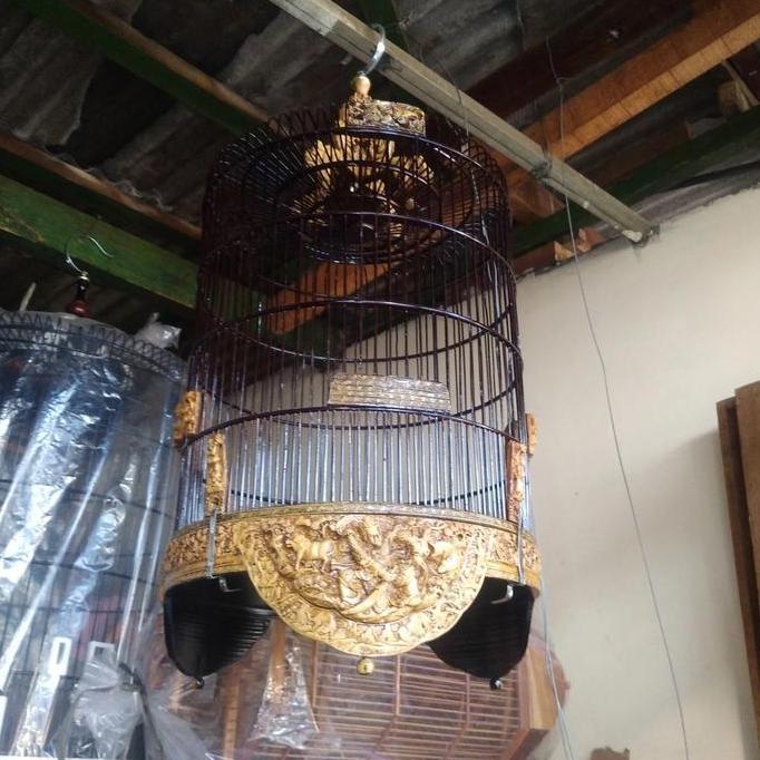 NEW KANDANG BURUNG ANIS/SANGKAR BURUNG WAMBI/KANDANG WAMBI UKIR VIBER ORI