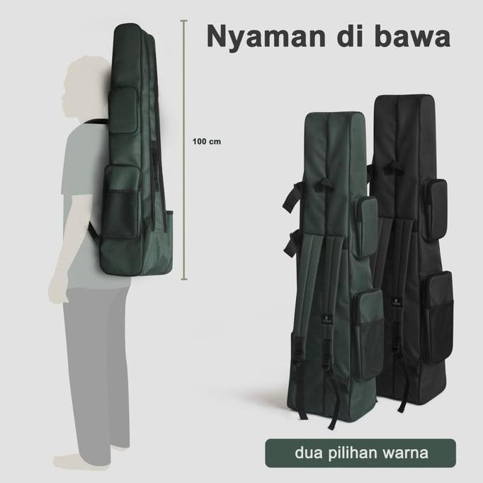 Lansungkirim- Tas Pancing Bahan Tebal Dan Bahan Kanvas Terpal Jeep 120Cm