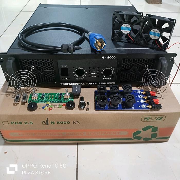 BOK POWER AMPLIFIER TIPE N8000 LENGKAP AKSESORIS BOX POWER AMPLIFIER N8000 KOMPLIT AKSESORIS BAHAN B