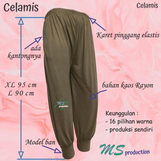 celana aladin panjang model bawah BAN / celana wanita remaja & dewasa
