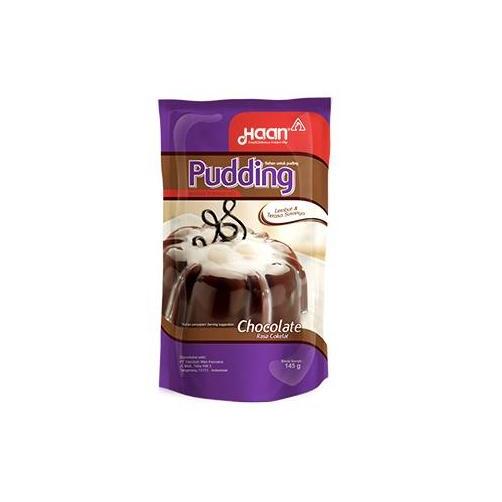 HAAN PUDDING COKLAT POUCH 145 gr