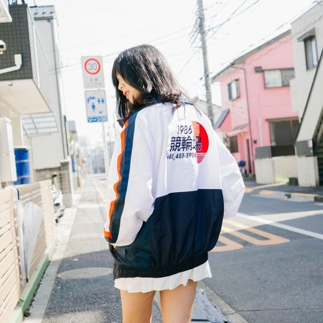 Hot Club Of 1986 Yahiko Original Sporty Colorblock Vintage Windbreaker Jacket