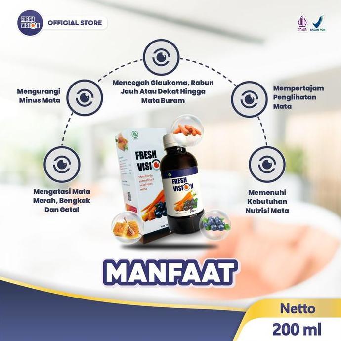 Happyfit- Fresh Vision - Madu Hutan Mencegah Dan Mengatasi Katarak & Glaukoma