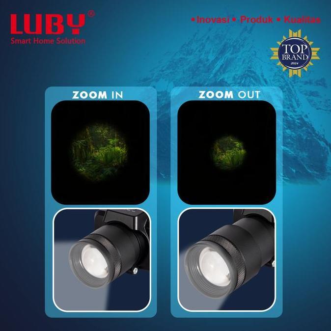 Why99- Luby Headlamp Senter Kepala Cahaya Maksimal Laser Zoom In Zoom Out Perbesar Perkecil 65 Tt L 