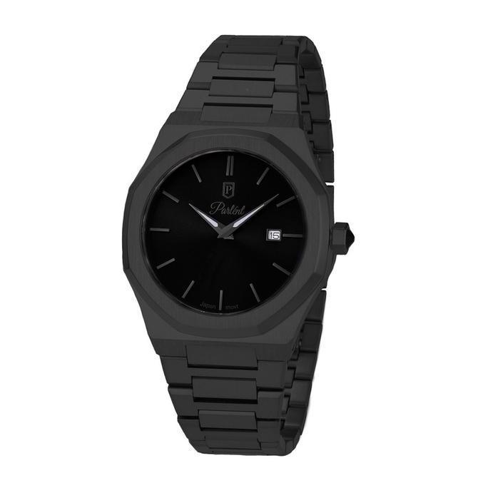Parlent Palladium Femme Steel - Jam Tangan Wanita 34mm, Japan Quartz Movement, Waterproof 10ATM (100