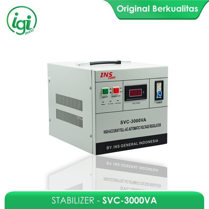 STAVOLT STABILIZER SVC 3000 WATT INSCOM ORIGINAL DAN TERPERCAYA