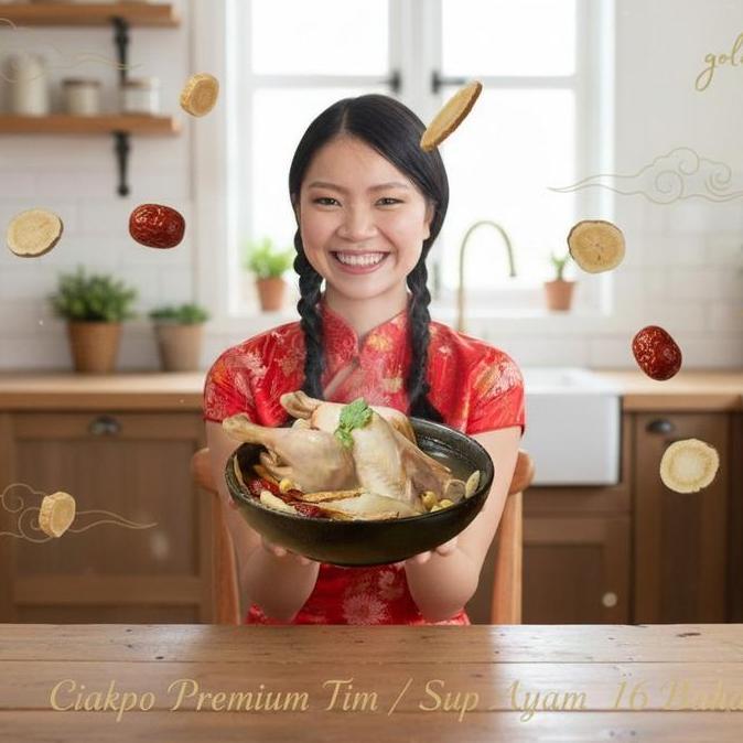 Excellent- Tim Ayam Ginseng Terlengkap 16 Bahan Ciapo Chicken Herbal Soup