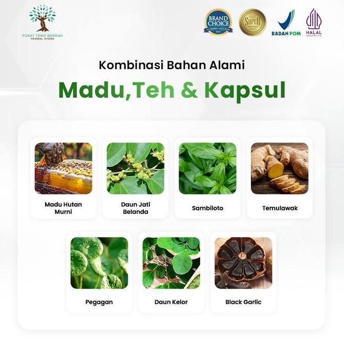 Excellent- Madu Dan Teh Korat-Suplemen Kesehatan Alami-Bantu Atsi Asam Urat Dan Kolestrol
