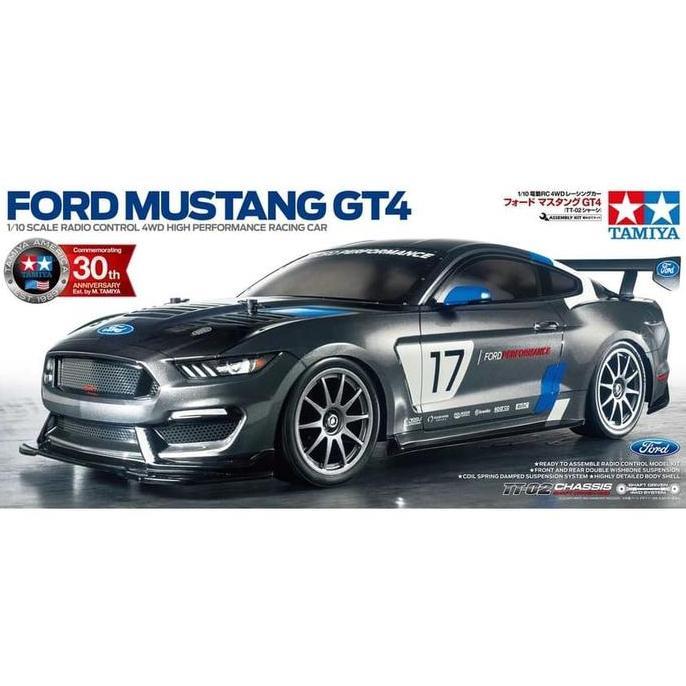 Tamiya RC Ford Mustang GT4 (TT-02) - 58664 [terbaik]