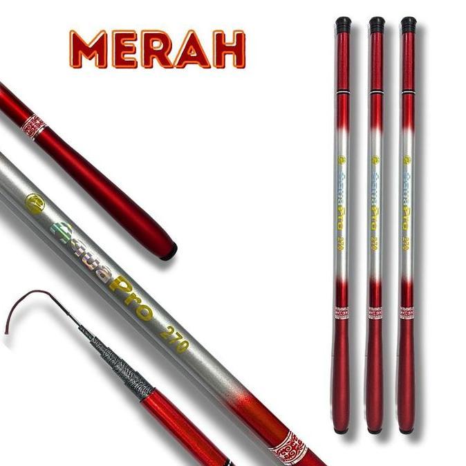 Lansungkirim- Joran Pancing Bahan Fiber Joran Tegek Antena Uk.180-450 Joran Teleskopik Hh Quality Ca