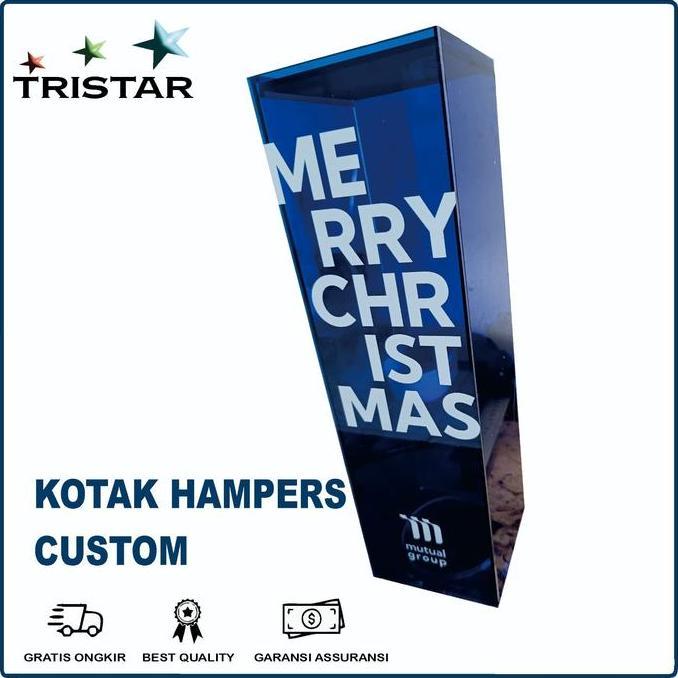 KOTAK HAMPERS WINE CUSTOM /AKRILIK CASE BOX DISPLAY TEMPAT BOTOL WINE PREMIUM