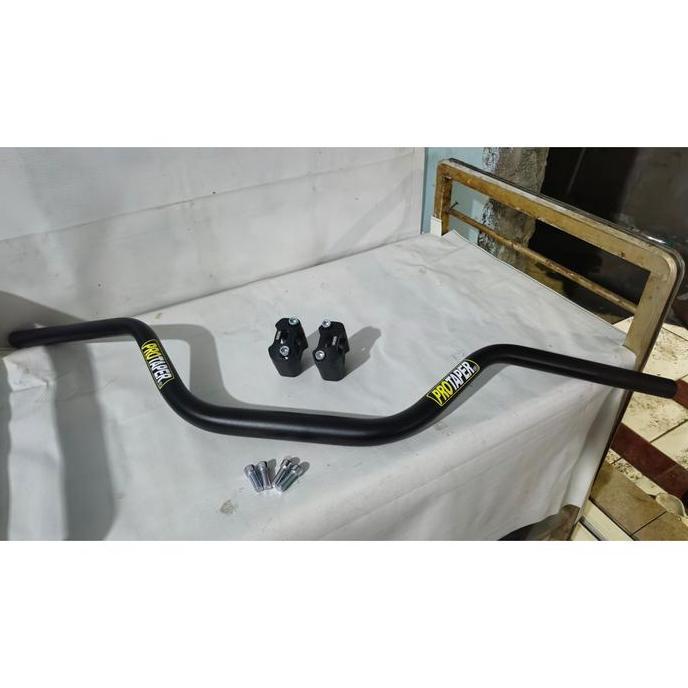 java.smart - [CMZ Racing] Stang HIGH Protaper Fatbar Hitam Tebal 4MM Tinggi 12CM Stir Universal Moto