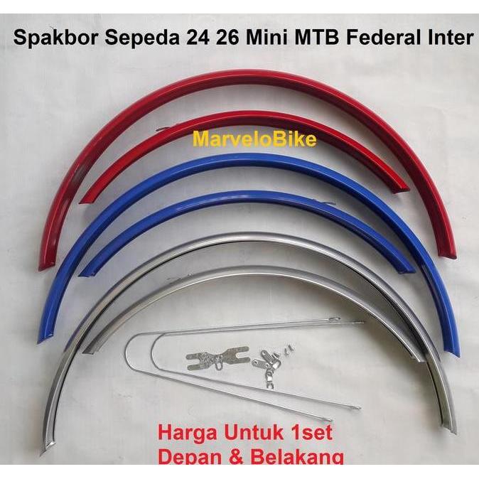 Fender Spakbor Sepeda 24 26 Mini MTB Federal Inter Besi