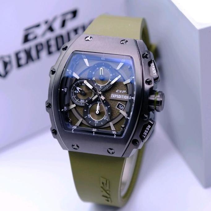 JAM TANGAN PRIA EXPEDITION EXP 6846 / E 6846 / E6846 RUBBER ORIGINAL