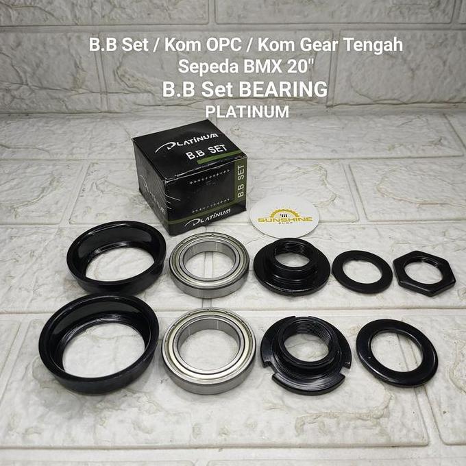 BB Set Kom Gear Tengah BEARING Mangkoan Crank Sepeda BMX 20 PLATINUM