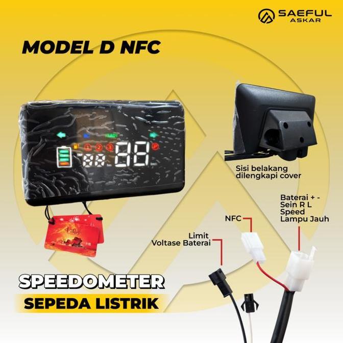 Display Indikator Speedometer Sepeda Listrik Motor Listrik 48v 60v 72v