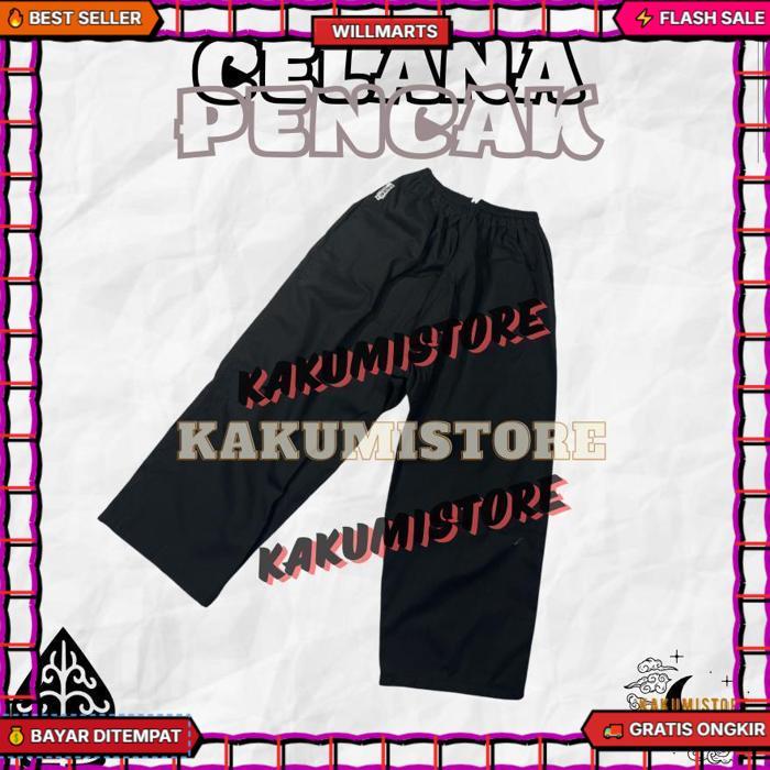 Celana Pencak Celana Silat Komprang Hitam Anak Dewasa Kualitas Pilihan