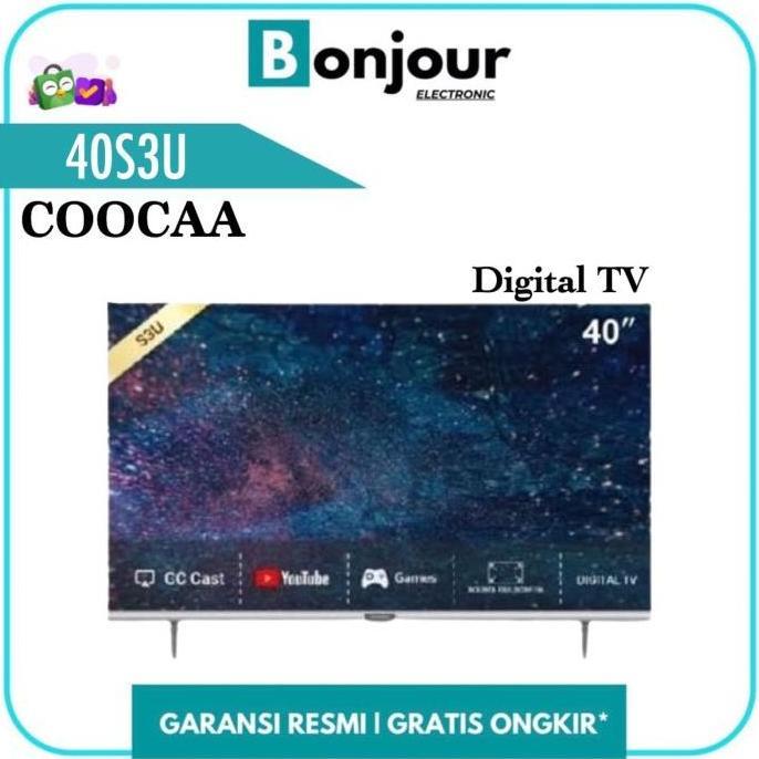 LED TV 40 Inch Model 40S3U Coocaa Smart TV Digital 40 [ORIGINAL]