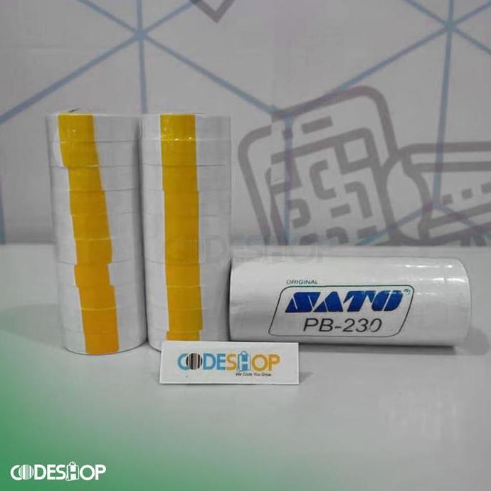 Label Sato 16x23 mm Stiker Printer Label Hand SATO