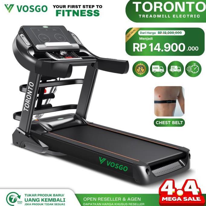 Alat Fitness Treadmill Elektrik Vosgo Toronto