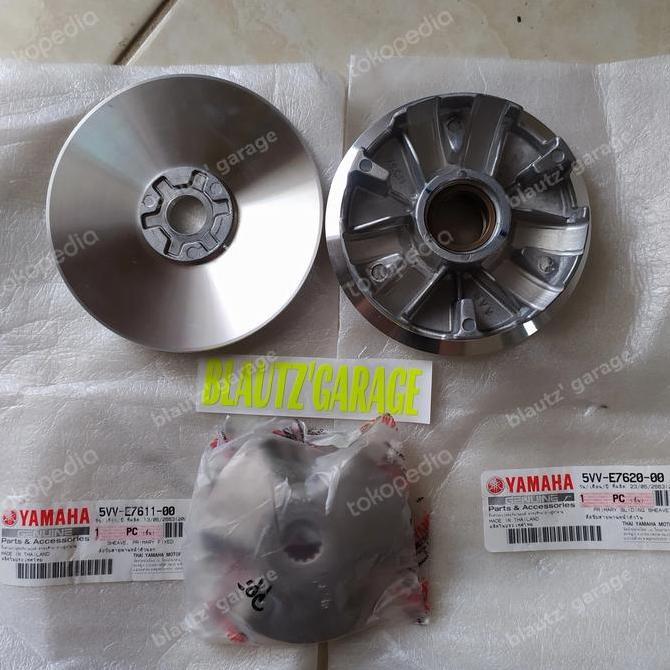 Pulley set 5vv+tutup 4DO Nouvo, Mio sporty, Fino karbu, Mio soul