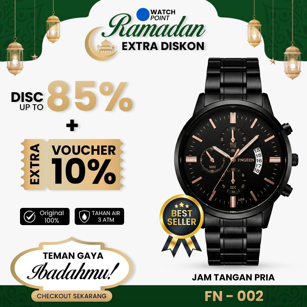 PREMIUM WATCHPOINT FN-002 | Jam Tangan Pria Original Impor FNGEEN  VAVA VOOM Tahan Air dengan 3 Kron