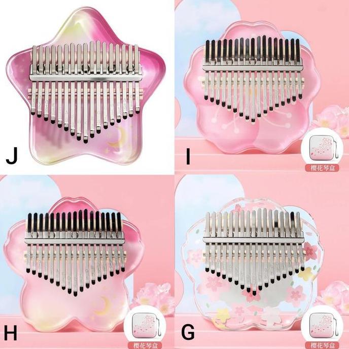 alat Musik Kalimba 17 keys Acrylic BONUS Tas / Kalimba17 Key untuk pe JS