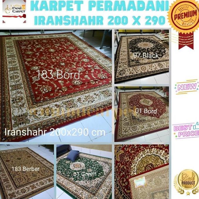 KARPET IRANSHAHR JUMBO 200X290 KARPET LANTAI PERMADANI MEWAH LEMBUT FYP
