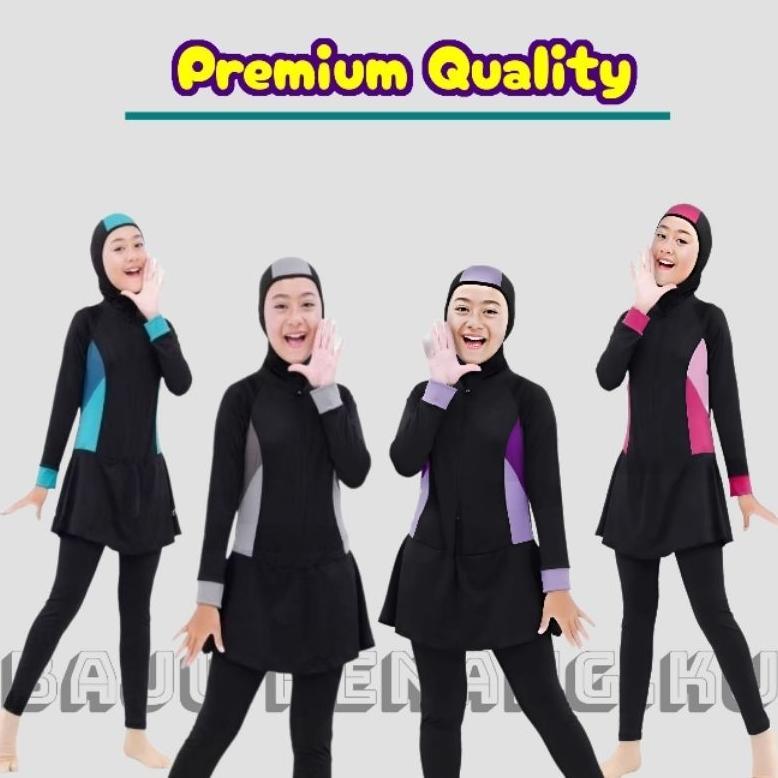 Baju renang anak perempuan muslim baju renang anak cewek SD muslim / pakaian renang anak perempuan m