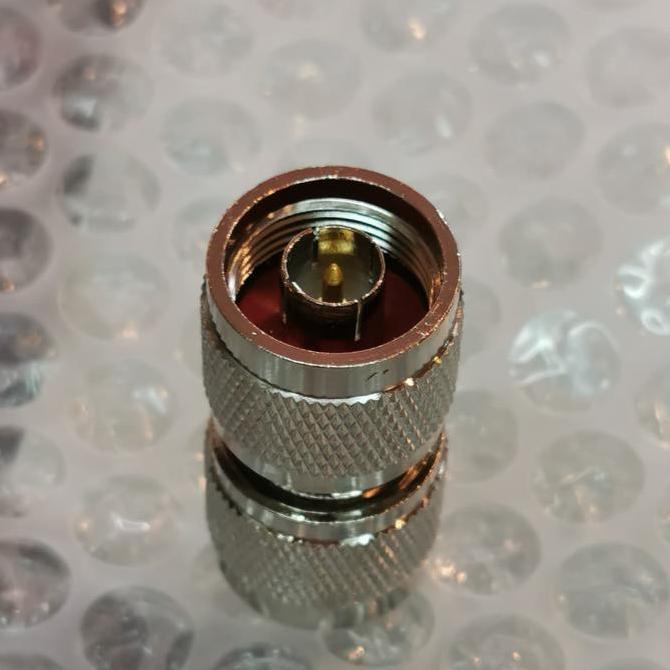 Voruhus- Konektor Adapter N Male Ke N Male Kepala Tebal Amp