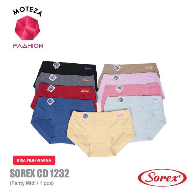 Kotai - Sorex Celana Dalam Nita - Cd 1232 - Midi Panty - Stretch Soft & Comfort - M - Xxl Basic Katu