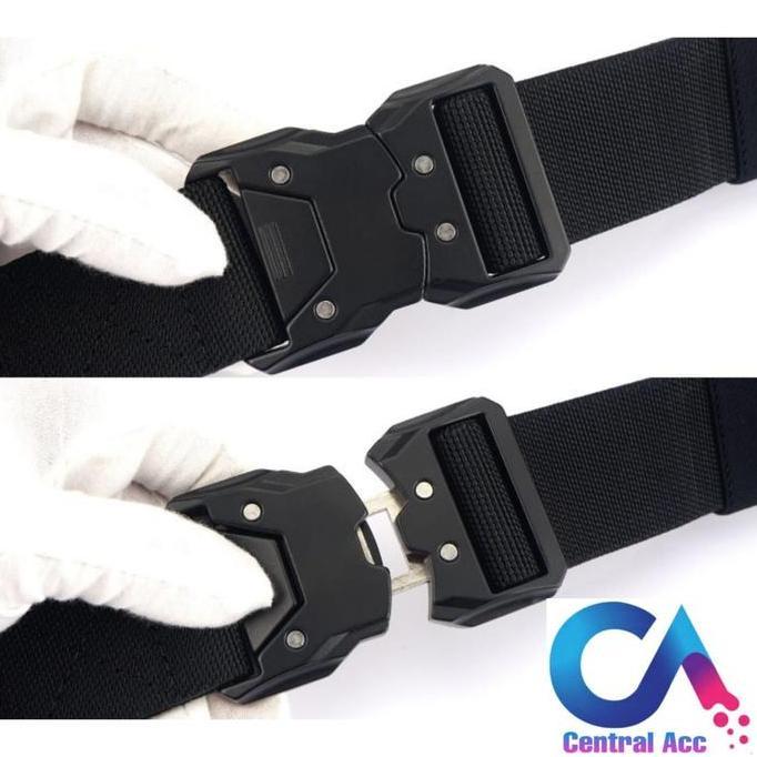 Asura- Sabuk Pinggang Pria Nita Nylon Kepala Besi Gesper Pinggang Pria Terbaru Pelepasan Cepat Ikat 
