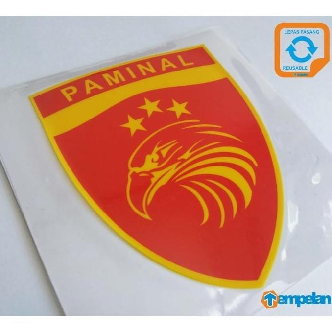 STIKER LEPAS PASANG PREMIUM PAMINAL POLRI (TEMPEL DALAM KACA/WIND SHIELD) RESTOCK