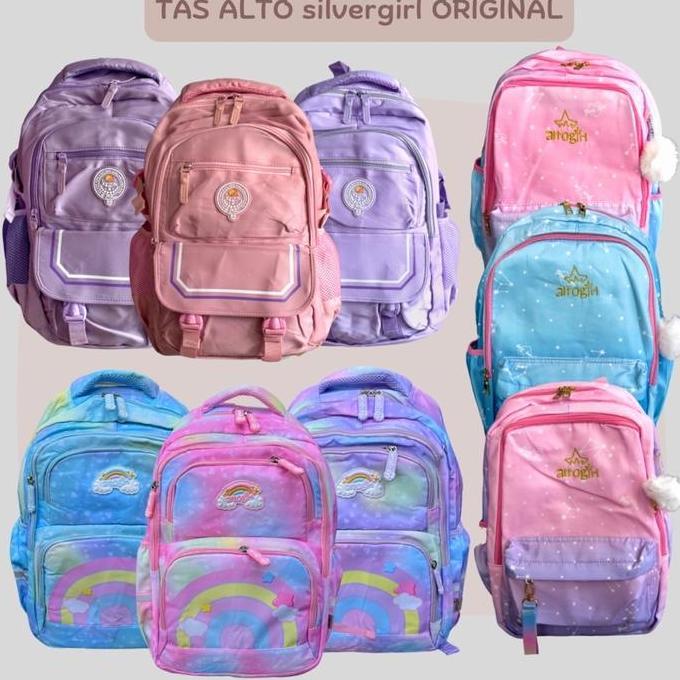 Tas Sekolah Anak Perempuan Merk AltoGirl dan Silver Girl untuk SD SMP SMA Original