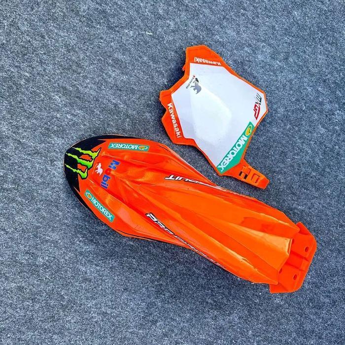 Spakbor Depan Dan Papan Nomor Kx 250   Dan Striping Original Dan Terpercaya