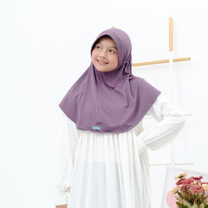 Applekidz Kerudung Bergo Anak Sekolah  Usia 6-14 Tahun Hijab Instan Tali Serut  Little Husna   Musli