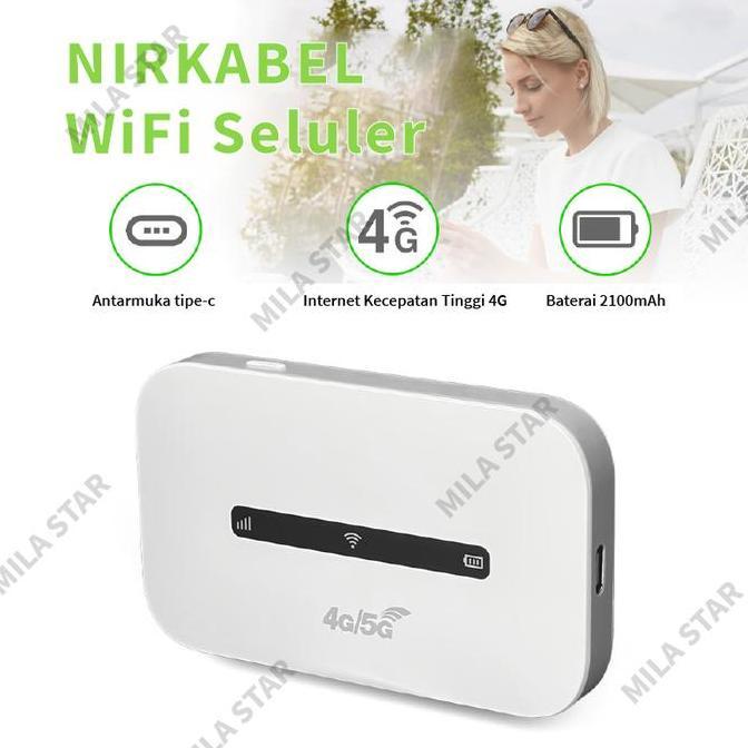 4G Modem Mifi Wifi M6/Mendukung Kartu Dari Semua Operator/Jaringan Ultra-Cepat 300Mbps/Daya Tahan Ba