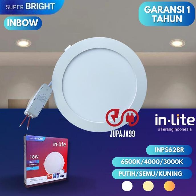 LAMPU PLAFON / PANEL LIGHT LED INLITE 18 WATT INPS628R