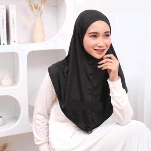 Baguskok- Hijab Bergo Instan Jersey Non Pet/Hijab Bergo Jersey Non Pet