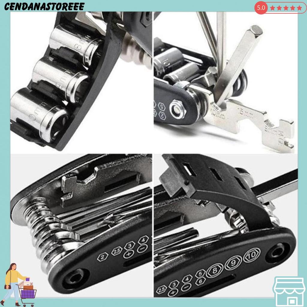 Chiyo Living - Kunci Lipat Set 16In1 Hex Key Wrench Obeng Shock Pas Sepeda Motor Tool Kit 16 In1 Pil