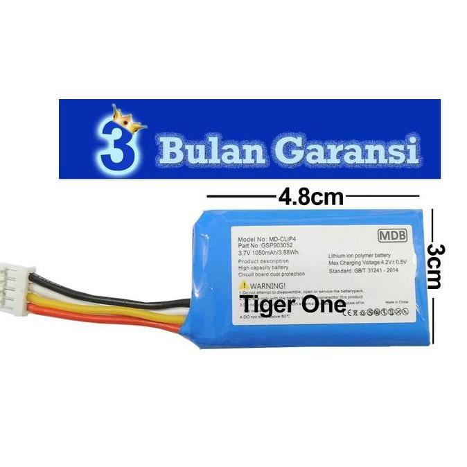 MDB BATERAI SPEAKER JBL CLIP 4 CLIP 4 MD-CLIP 4 GSP903052 TOJ27
