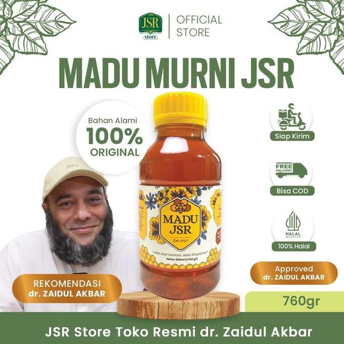 MADU JSR dr. Zaidul Akbar - Madu Multiflora (760 gram) Madu Alami