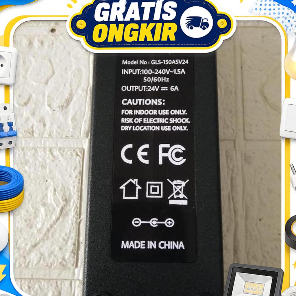 Ac/Dc Adapter 24V 6A Untuk Starlight