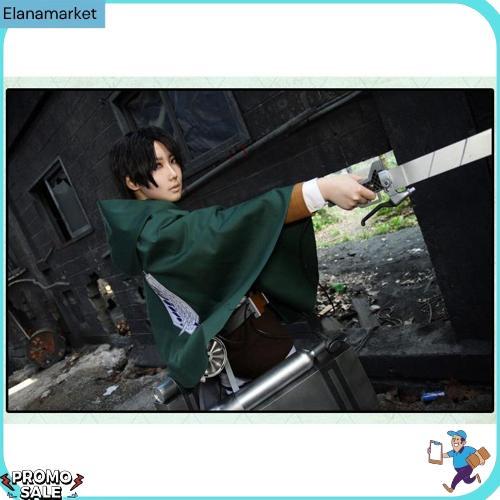 Cc-05 Attack On Titan Aot Eren Levi Cosplay Costume Kostum Fast Respon