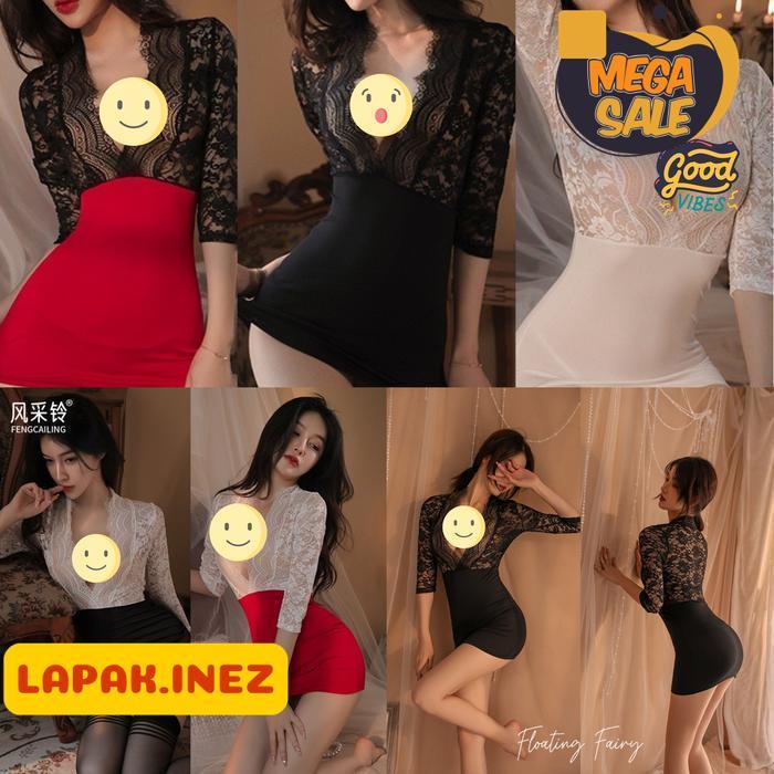 LINGERIE SEKSI HOT SEXY SUSPENDER LINGERES DRESS BAJU MALAM SEKSI BY INE'Z COLLECTION