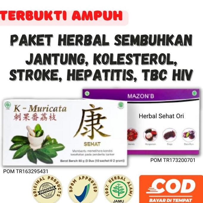 Mazon B Obat Herbal Jantung, Kolesterol, Stroke, Hepatitis, TBC HIV